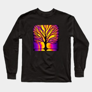 Bright Glow Tree of Life Long Sleeve T-Shirt